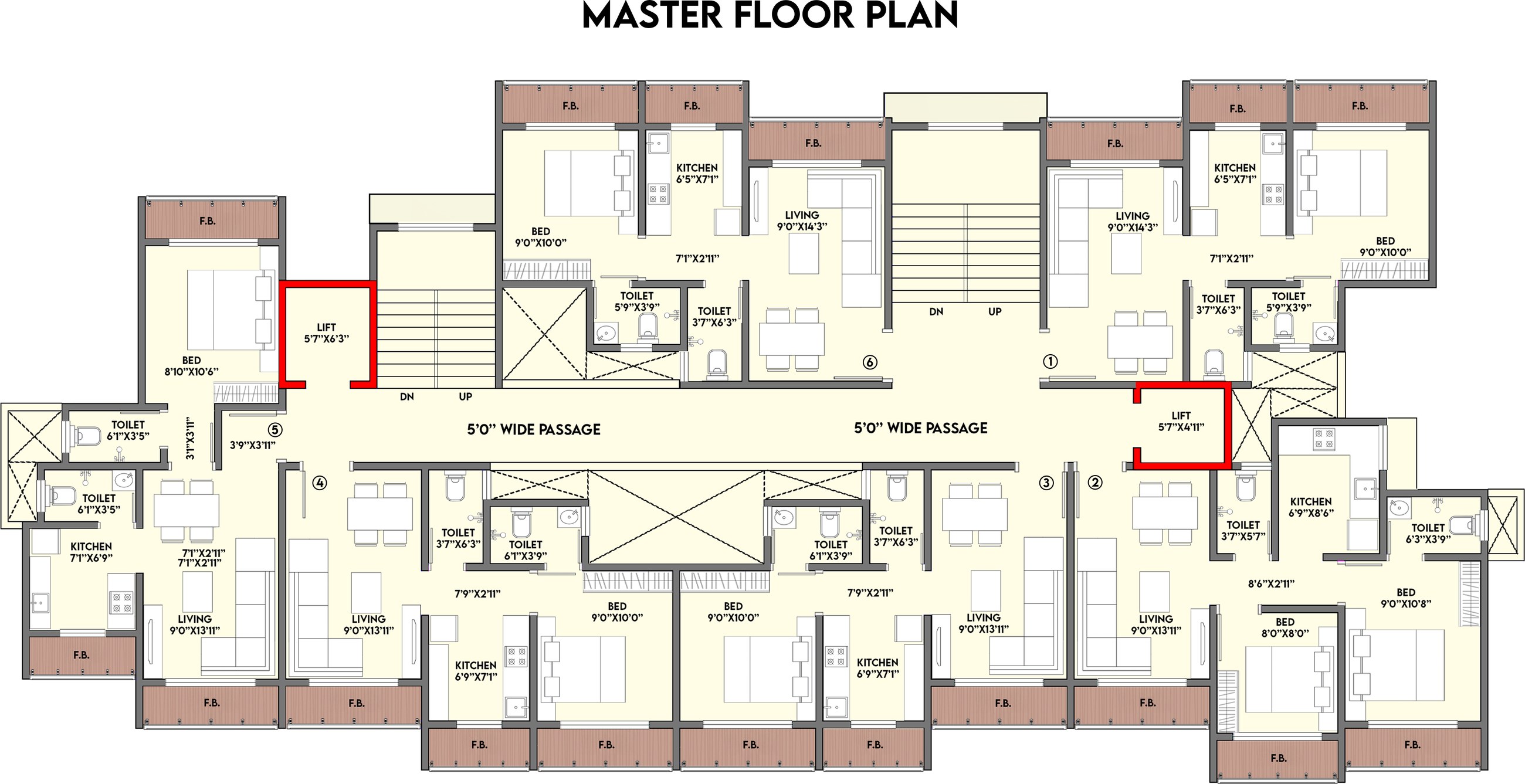 Master floor plan