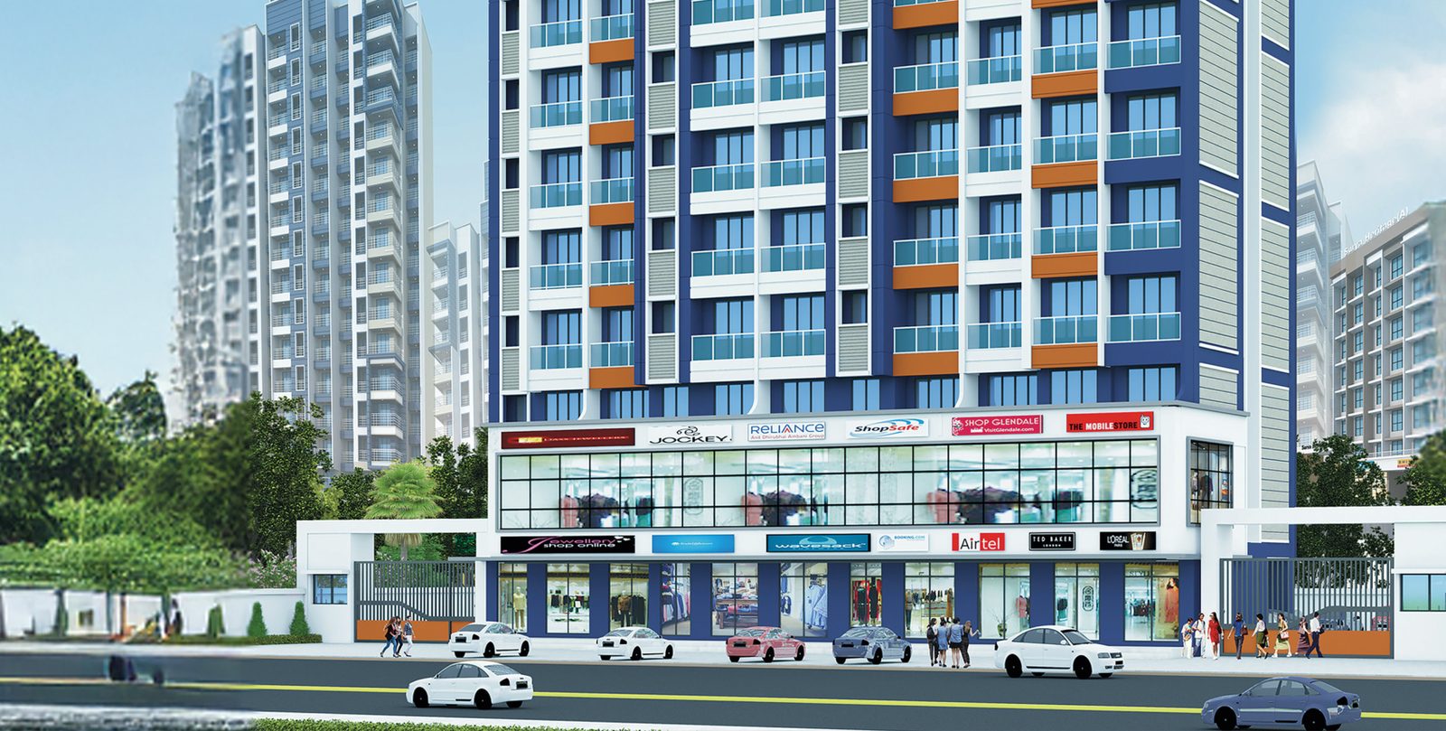 Ground-floor retail at Harmony Grand
